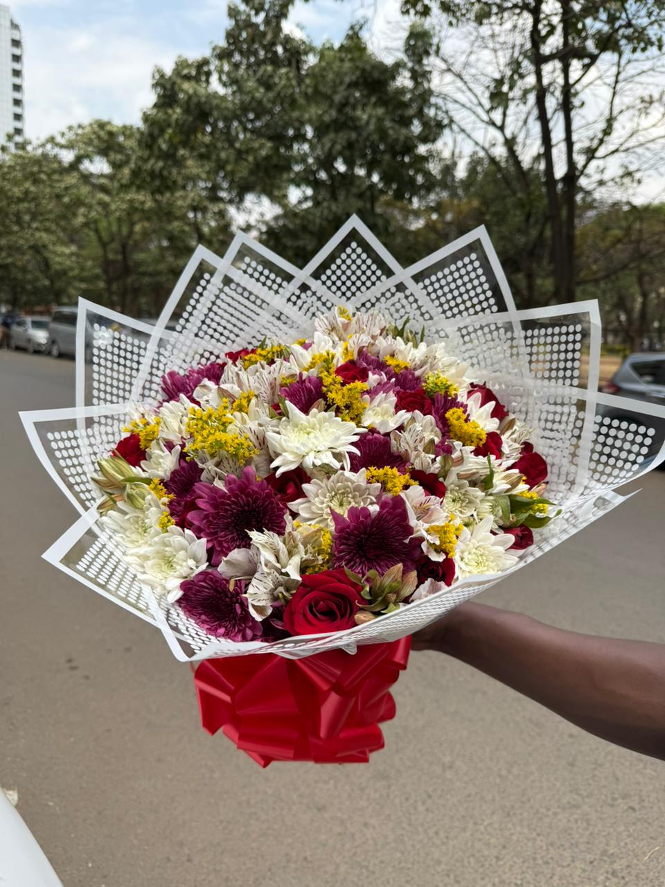 Crimson Harmony Bouquet - Image 2